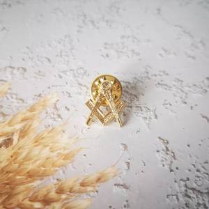 Fábrica al por mayor diseño personalizado Logo masón solapa Pin De Metal masón dinero Clip regalo ronpex - Product Image 6