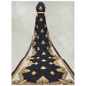 Nuevo Vestido de Novia Somalí de Moda, Impresionante y Elegante, Gorgura + Garbasaar, Tejido de Seda con Intrincado Estampado Floral - Product Image 2