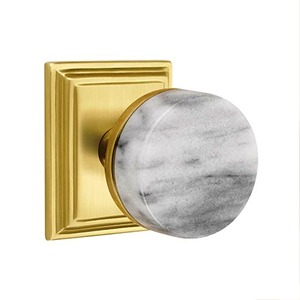 Poignée de porte en marbre blanc conique, couleur, forme et taille personnalisées, fabriqué en Inde - Product Image 3