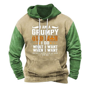 Sweats à capuche graphiques brodés en coton lourd de haute qualité pour hommes Logo personnalisé Sweat à capuche vintage surdimensionné lavé à l'acide pour hommes - Product Image 5