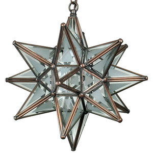 Meilleures ventes lanterne Festive décoration de maison moderne élégante thème Unique Design suspendu étoile en verre lanternes suspendues - Product Image 1
