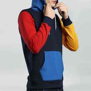 OEM secado rápido transpirable color sólido hombres sudaderas con capucha de gran tamaño de algodón de lana Tasa de fábrica unisex de moda Premium de alta calidad desgaste - Product Image 6