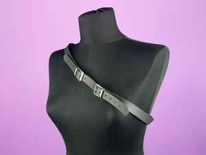 Harnais en cuir à double boucle Festival Gothique Accessoire de mode Cadeau pour elle LWH-0032 - Product Image 2