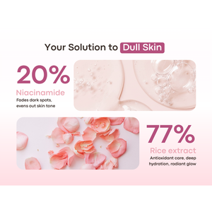 Sérum pour la peau à la rose ERIGERON 20% Niacinamide 77%, formule douce non collante pour apaiser les rougeurs et les irritations - Product Image 3