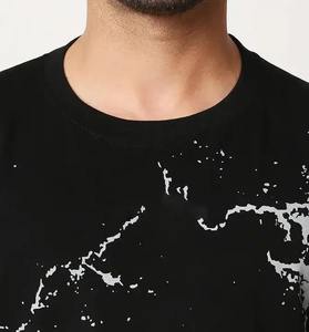 Article de vente chaude 2024 T-shirt hommes T-shirt lavé à l'acide 250 Gsm coton bande en vrac Vintage lavé t-shirts pour hommes taux de gros - Product Image 4