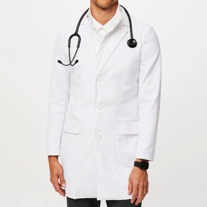 Vente en gros de blouses de laboratoire sur mesure blouses de laboratoire d'allaitement imprimées par logo pour hommes à bas prix - Product Image 2