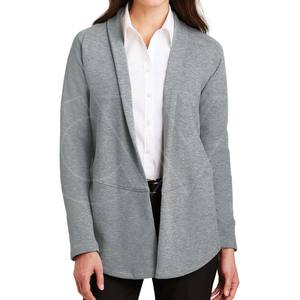 Cárdigan de manga larga con cuello vuelto personalizado al por mayor, cárdigan de gran tamaño para mujer, 2024 - Product Image 1