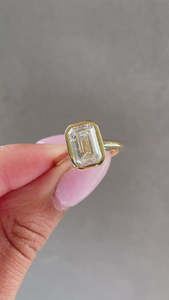 แหวนทองคำแท้18K แบบสั่งทำแหวนแฮนด์เมดสุดหรูสำหรับงานหมั้นและงานแต่งงาน - Product Image 6