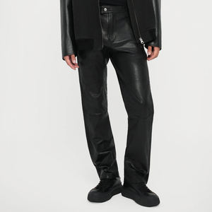 กางเกงหนังแฟชั่นสำหรับผู้ชายกางเกงหนังสีตามสั่งดีไซน์ล่าสุด - Product Image 2