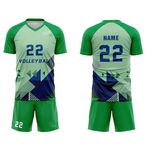 Uniforme de voleibol personalizado por sublimación, tejido transpirable de secado rápido, perfecto para el rendimiento atlético y actividades de equipos deportivos. - Product Image 2