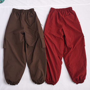 Pantalon de snowboard High Street Cargo Streetwear Ski & Snowboard Baggy Pants High-Cut Cargo Wide Leg Loose Fit Snowboard Gear - Product Image 2