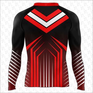 Profesional spandex tela hombres rashguard natación Tops Rash Guard, rash Guard UPF50 Rash gaurds para hombres personalizado OEM/ODM - Product Image 4