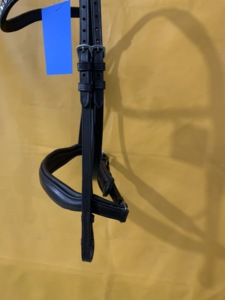 Bride de cheval en cuir fantaisie avec forme anatomique et bride de cheval en cuir réglable rembourrée en gros en cuir véritable - Product Image 6