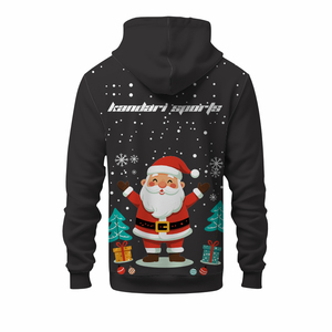 Sudadera con Capucha Unisex de Felpa de Algodón Roja, Temporada de Invierno, Logotipo Bordado con Pedrería en la Parte Delantera, Bolsillo Grande Personalizable - Product Image 6