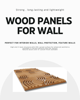 Panneaux de revêtement mural en bois massif gravés en 3D CNC, style moderne et élégant, accent décoratif pour ferme, maison, bureau, salon, salle de bain
