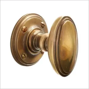 Tirador de puerta central redondo de latón macizo vintage, tirador en perilla de puerta central rosa, perillas de puerta de latón de Metal personalizadas, artículos de Hardware - Product Image 1