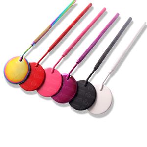 กระจกสี่เหลี่ยมมือถือพร้อมด้ามจับกระจกเสริมสวยแบบพกพาสำหรับช่างขนตา - Product Image 4