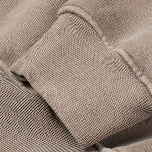 Sweat à capuche oversize pour homme personnalisable, 100% coton, hiver, poids lourd, polaire uni, broderie streetwear, teinture unie - Product Image 3