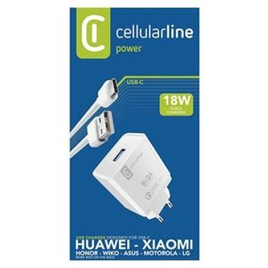 ACHHUKITQCTYCK Kit de Cargador y Adaptador Blanco de 18W, USB Tipo-C y USB Tipo-A, Caricabatterie, KIT DE CARGADOR - Product Image 2