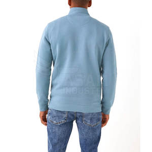 High Quality Heavyweight Cotton Front Pullover Sweatshirts for <b>Men</b> <b>Quarter</b> <b>Zip</b> OEM Factory Supply Sweatshirts - Product Image 2
