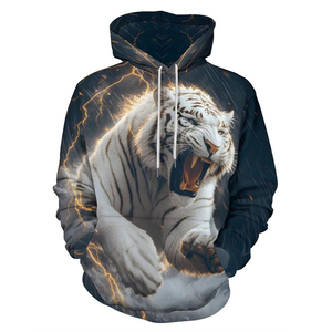 Sweat à capuche avec impression numérique pour hommes en vrac Nouveau style Décontracté Hiver Design Basics Hommes Pullover Hoodies Pour Adultes - Product Image 2