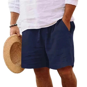 Nuevos pantalones cortos profesionales de verano de lino y algodón para hombre, pantalones cortos ligeros informales para correr - Product Image 1