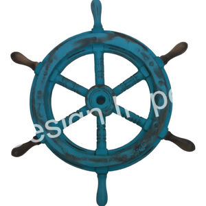 Antique Ship Wheel Wall <b>Decor</b> Wholesale Price Decorative Nautical Ship Wheel Home Interior <b>Decor</b> Crafts And <b>Accessories</b> Latest - Product Image 1