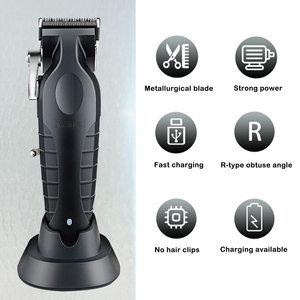 Tondeuses à cheveux/barbe sans fil professionnelles pour hommes, rechargeables avec base réglable et batterie USB, machine à couper les cheveux - Product Image 2