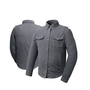 Nouveautés Vestes en jean au design élégant pour hommes Vestes en jean multi-poches à manches longues de couleur unie pour adultes - Product Image 6