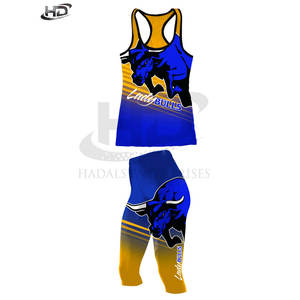 Vêtements d'entraînement Uniformes de cheerleading de haute qualité Uniforme de cheerleading à contraste de couleur en gros - Product Image 5