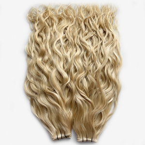 Haiyi tóc European Trinh Nữ tóc con người mở rộng đôi rút ra Thiên Tài sợi ngang sóng tự nhiên & xoăn Perm & tất cả các màu sắc phong cách - Product Image 4