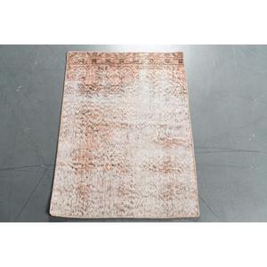 Turkish Vintage Small Rug 2x2.8 ft, <b>Brown</b> <b>Wool</b> Rug - Product Image 1