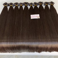 Extensions de cheveux vietnamiennes brutes vierges super doublement dessinées Faisceaux de cheveux brésiliens droits en armure de cheveux chinois couleur 1B