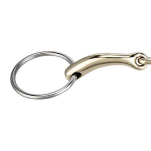 Broca de anillo suelto articulada Mullen, broca de filete de caballo de acero inoxidable, tachuela ecuestre, equipo de entrenamiento y equitación para caballos - Product Image 4