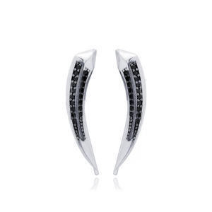 Point Forme Boucle D'oreille Boucle D'oreille Turc En Gros 925 Bijoux en Argent Sterling - Product Image 6