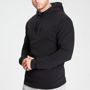 Sweat à capuche d'hiver pour homme - Tissu polaire 100% polyester Anti-froissement Écologique Séchage rapide Coupe-vent Respirant Teint uni - Product Image 5