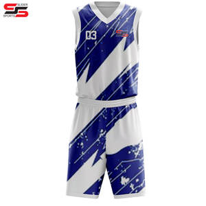 Uniformes de baloncesto de colores personalizados OEM 2024, uniformes de baloncesto en blanco transpirables reversibles, ropa de equipo, uniforme de baloncesto - Product Image 1