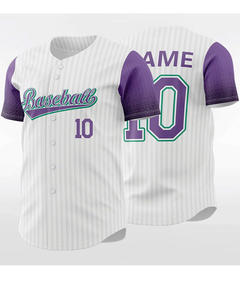 Conjunto de Jersey de béisbol sublimado personalizado-Tejido de poliéster transpirable - Product Image 3