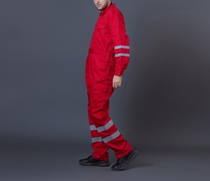 OEM โลโก้ที่กําหนดเองน้ํามันแก๊สเครื่องแบบดับเพลิงชุดกันไฟ Coverall สะท้อนแสงสารหน่วงไฟชุดความปลอดภัย - Product Image 6