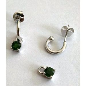 Interchangeable Trendy Religious Huggie Stud Set Featuring Zircon Diamond Pearl Heart/<b>Hook</b> Shape Made Zinc Alloy for Party - Product Image 1