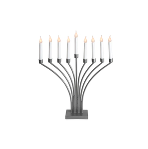 Creative <b>Black</b> Metal <b>Candle</b> Menorah for Christmas Decoration Wedding Centerpiece Candlestick <b>Holder</b> Home Table Top Decor - Product Image 1