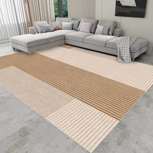 Tapis de réception de bureau géométrique moderne personnalisé en polaire épaisse et peluche cristalline, avec base antidérapante, tufté, pour voitures - Product Image 3