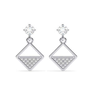 Boucles d'oreilles pendantes en argent sterling 925 de qualité supérieure pour femmes et filles, accessoire de mode - Product Image 1