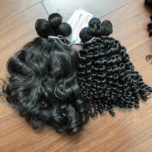 Hot <b>Curly</b> <b>Hair</b> Bundles Natural Black Color Raw Natural Wave <b>Hair</b> 100% Vietnamese Human <b>Hair</b> Extensions Double Drawn <b>Hair</b> - Product Image 6