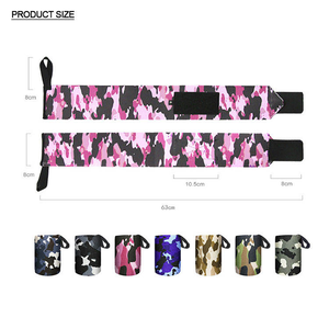 Muñequeras Deportivas Unisex Personalizadas para Gimnasio, Levantamiento de Pesas, Neopreno y Algodón, Logotipo Personalizado - Product Image 4