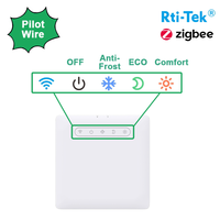 Module pilote standard EN 12098-3 Eco-watt Zigbee TUYA Thermostat anti-inflammable PC Contrôleur de chauffage électrique pour appartement IP20