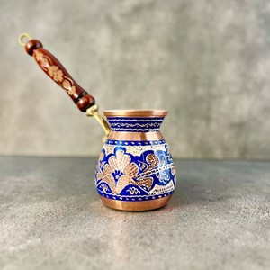 Nouvelle conception de cafetière turque en cuivre massif, vaisselle, tasse à café, décoration de table pour la maison, la cuisine, le restaurant, les fêtes, vente en gros - Product Image 3