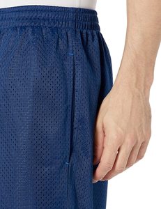 Pantalones cortos de malla elástica informales deportivos personalizados para hombre, patrón sólido, estilo de cintura media - Product Image 3