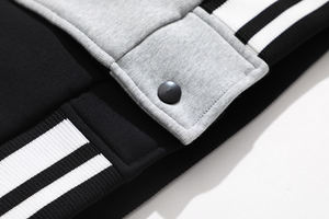 Vestes d'université Versity de grande taille pour hommes vestes d'université vierges en gros veste d'université Letterman unie avec logo personnalisé pour homme - Product Image 2