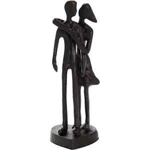 Excellent workmanship iron couple figurine sculpture adds a sense of romance to bedrooms, living rooms, or offices - Product Image 4